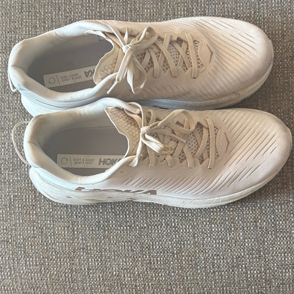 Hoka Rincon 3 Women's Sneakers in Cream